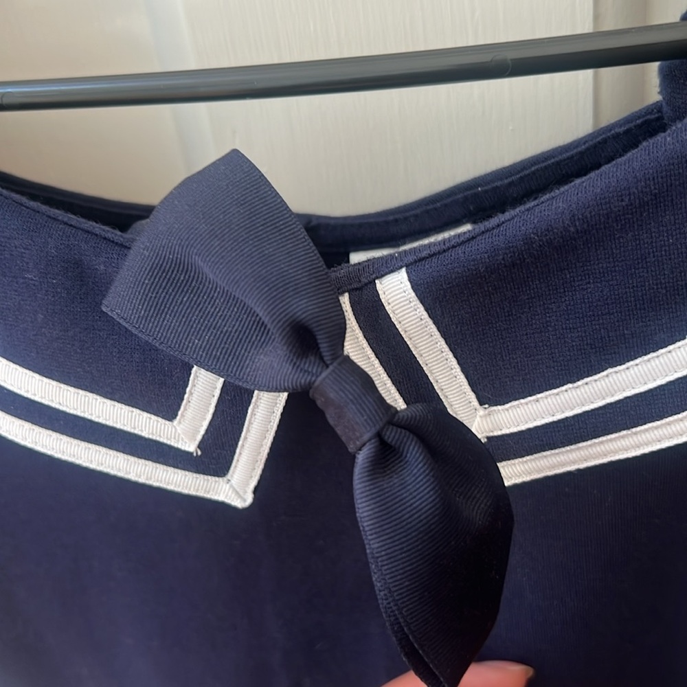 Janie & Jack blue and white sailor dress. Matching headband included. Size 8 G - Picture 4 of 6